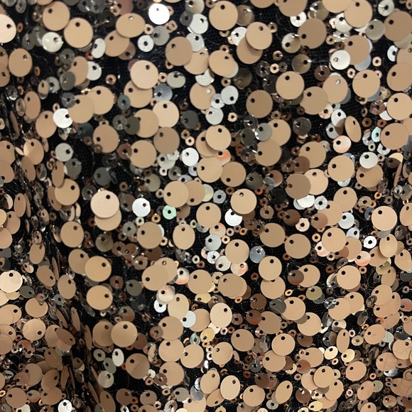 DVF Sequins blouse long sleeve rose gold - Picture 6 of 8